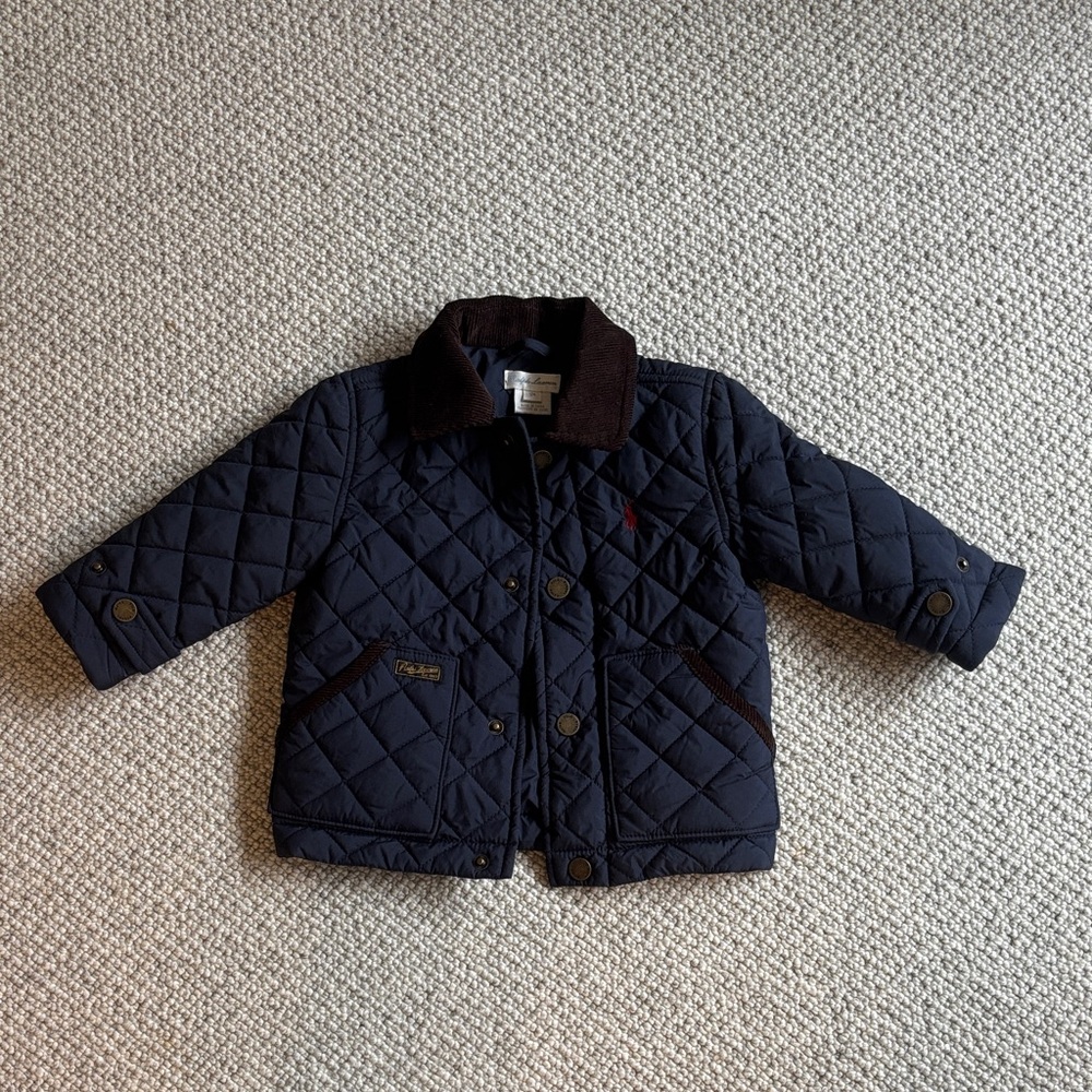 Ralph Lauren Quilted Kids barn Jacket 12 M